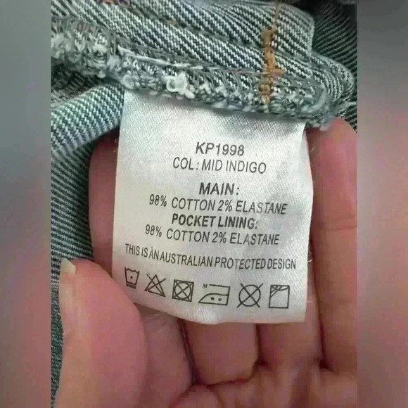 Kookai Women’s Mid Indigo  High Waist Cotton Jeans Denim 36 - Picture 8 of 14
